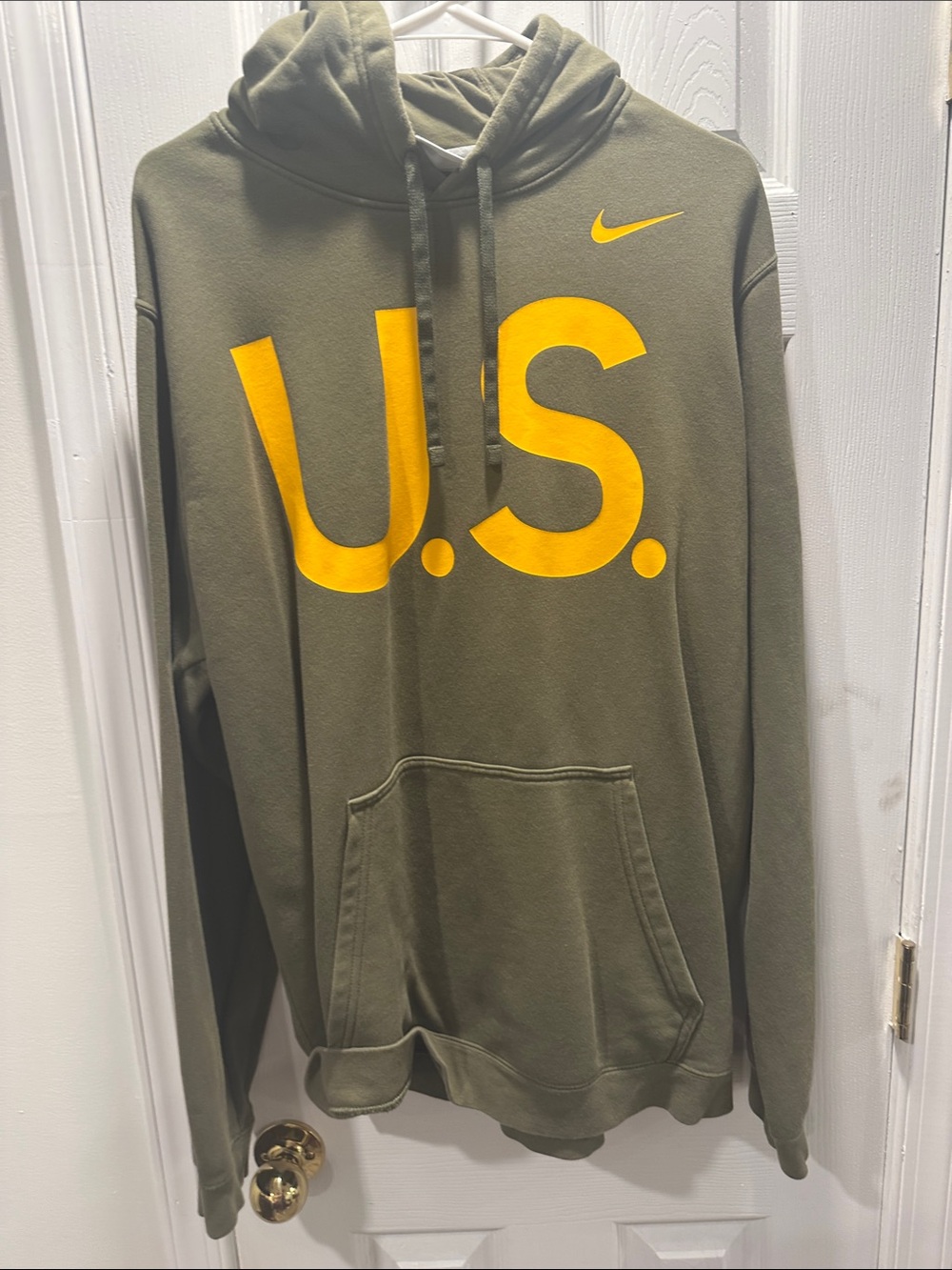 Nike Men's Olive Green ARMY Hoodie from 2022 Army/Navy game